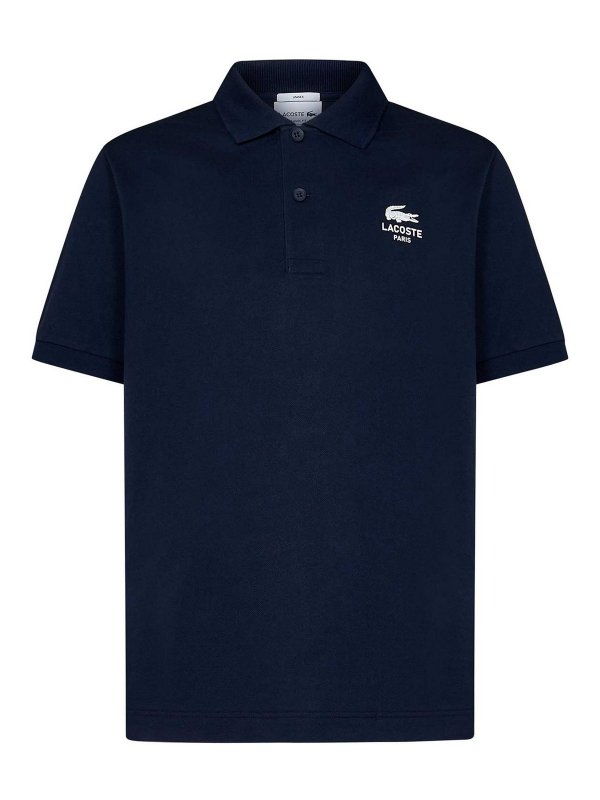 LACOSTE: polo shirts - Ribbed polo