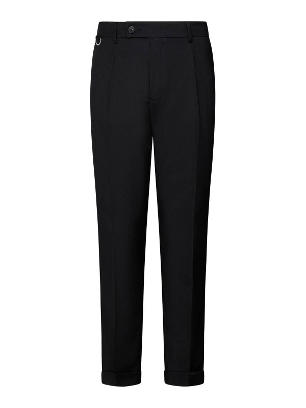 LOW BRAND: カジュアルトラウザー - カジュアルパンツ - 黒