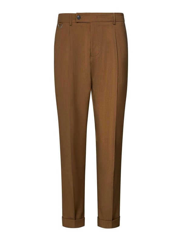 LOW BRAND: カジュアルトラウザー - カジュアルパンツ - ベージュ