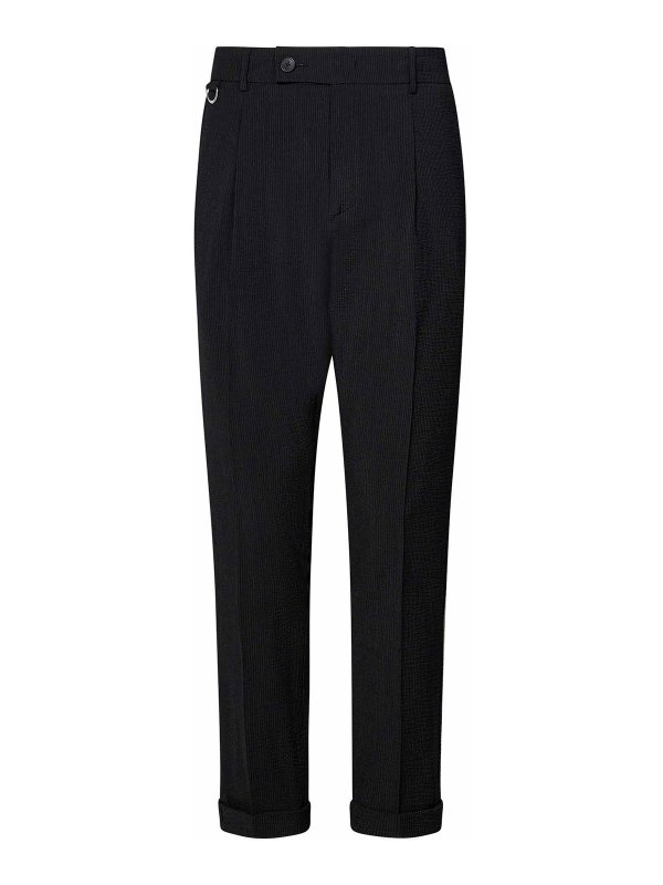 LOW BRAND: カジュアルトラウザー - カジュアルパンツ - 黒