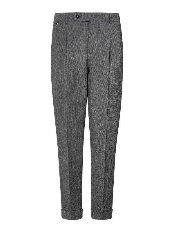 LOW BRAND: カジュアルトラウザー - カジュアルパンツ - グレー