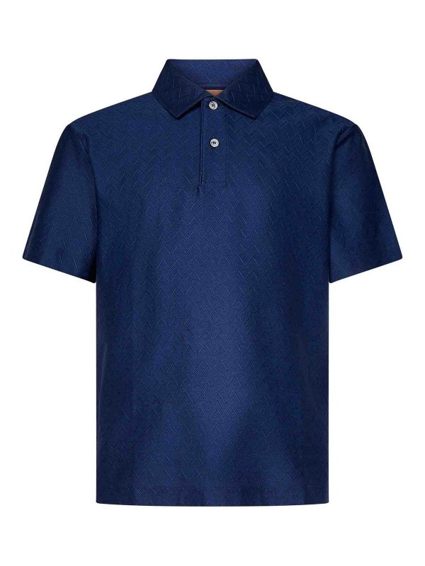 MISSONI: ポロシャツ - ポロシャツ - ブルー