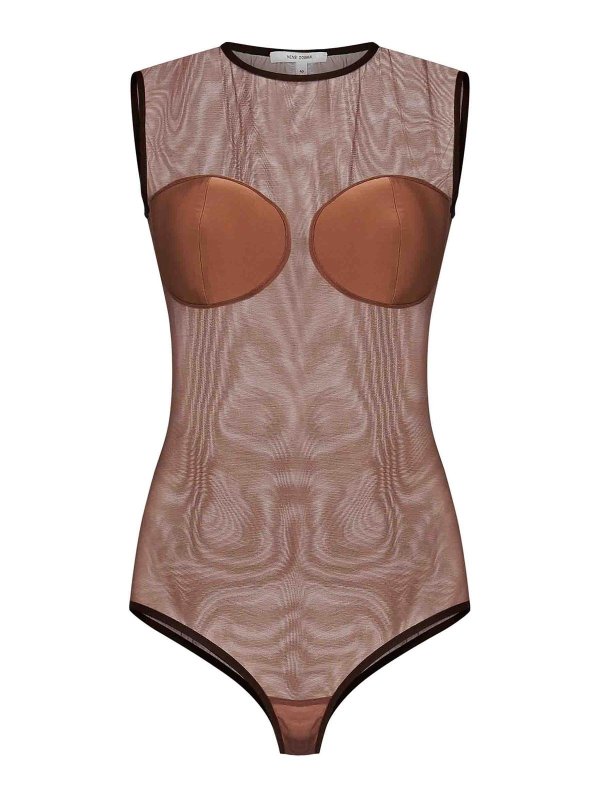 NENSI DOJAKA: トップス＆タンクトップ - トップ/タンクトップ - ブラウン