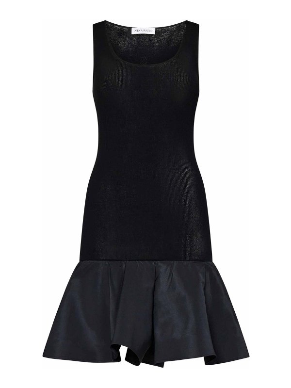 NINA RICCI: ショートドレス - ショートドレス - 黒