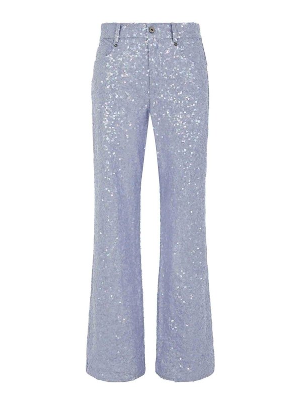 P.A.R.O.S.H.: Jeans évasés - Jean Bootcut - Bleu