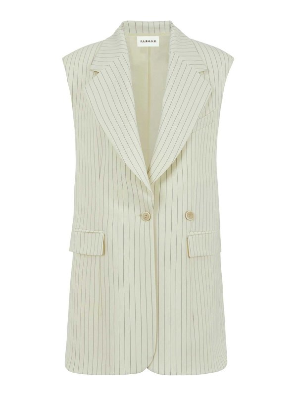 P.A.R.O.S.H.: Chalecos - Chaleco - Blanco