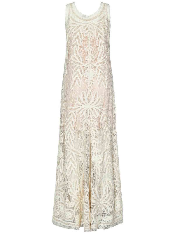 P.A.R.O.S.H.: Maxi robe online - Maxi Robe - Blanc