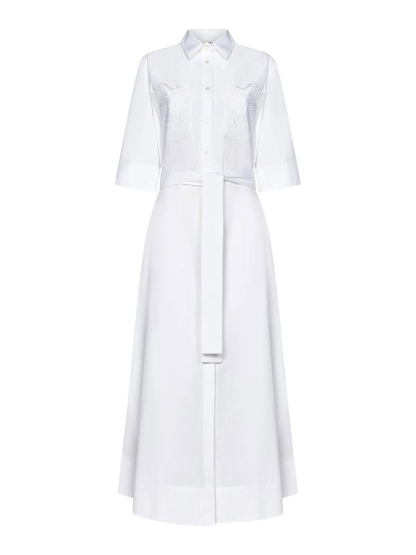 P.A.R.O.S.H.: Maxikleider - Maxikleid - Weiß