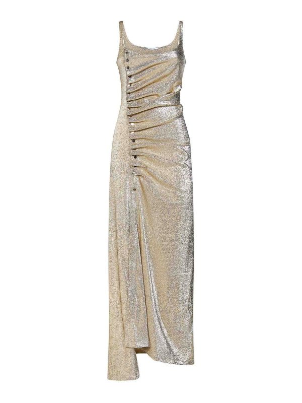 RABANNE: マキシドレス - マキシドレス - 金