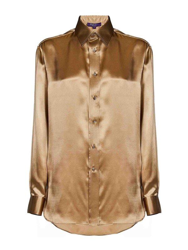 RALPH LAUREN: シャツ - シャツ - 金