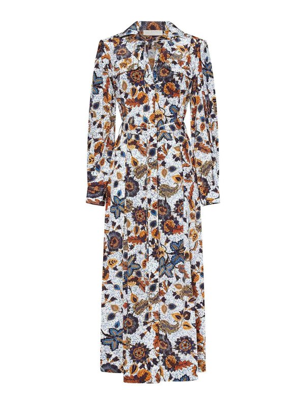 ULLA JOHNSON: Knielange Kleider - Knielanges Kleid - Weiß