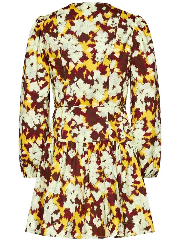 ULLA JOHNSON: Robes courtes online - Robe Courte - Jaune