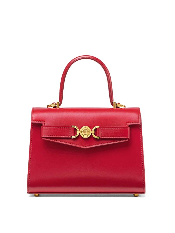 VERSACE: Sacs à main - Sac Cabas - Rouge