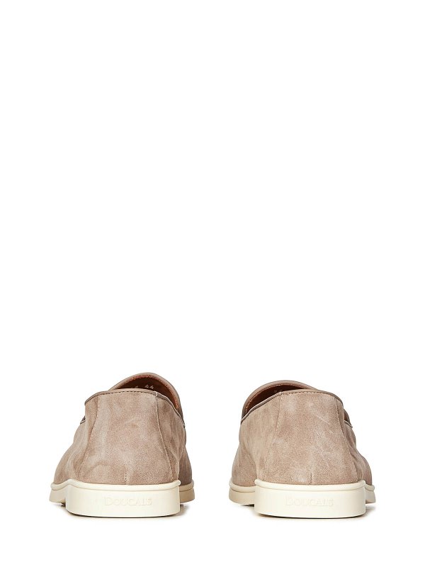 Sand-Colored Suede Loafers shop online: Doucal