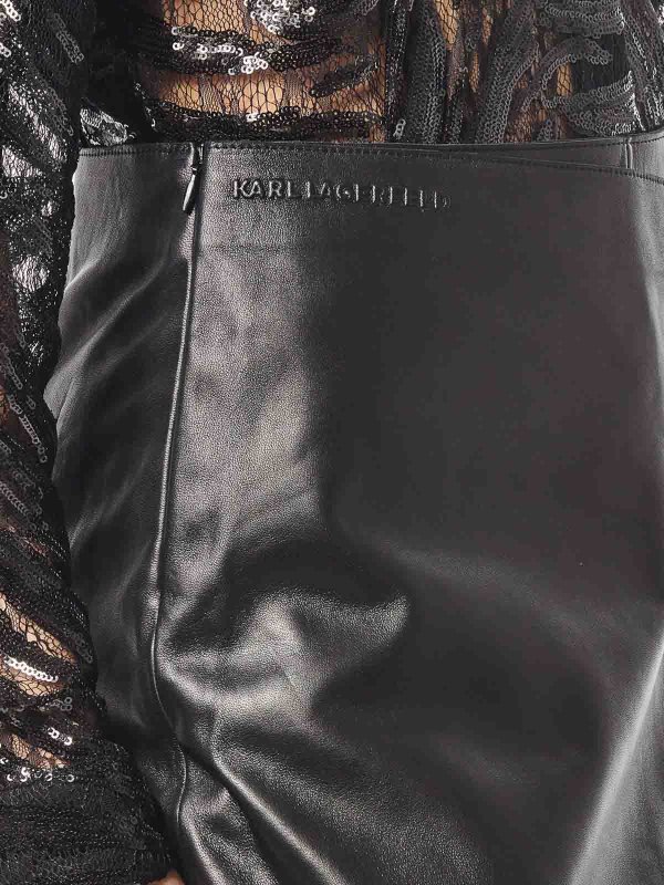 The Best Shops KARL LAGERFELD: Skort in pelle