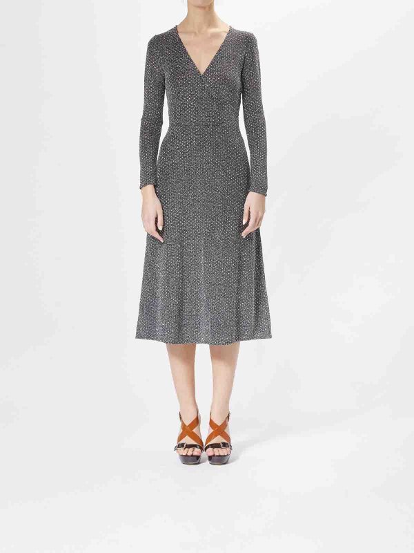 KARL LAGERFELD: abiti al ginocchio online - Vestitodi strass di Jersey