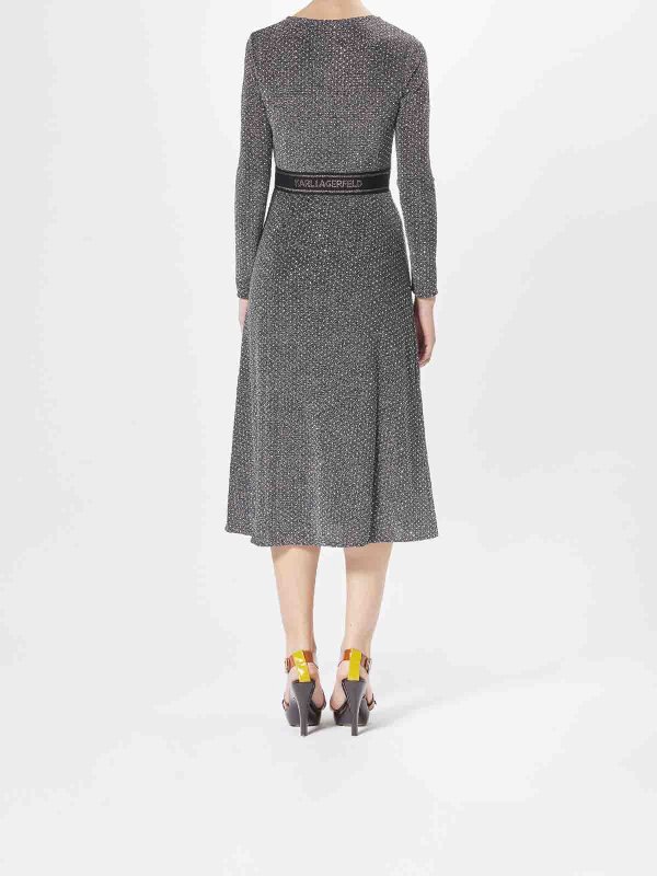 Vestitodi strass di Jersey shop online: KARL LAGERFELD