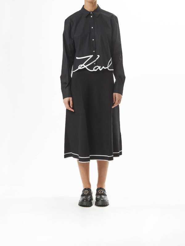 KARL LAGERFELD: shirts online - Karl Hem Signature Shirt