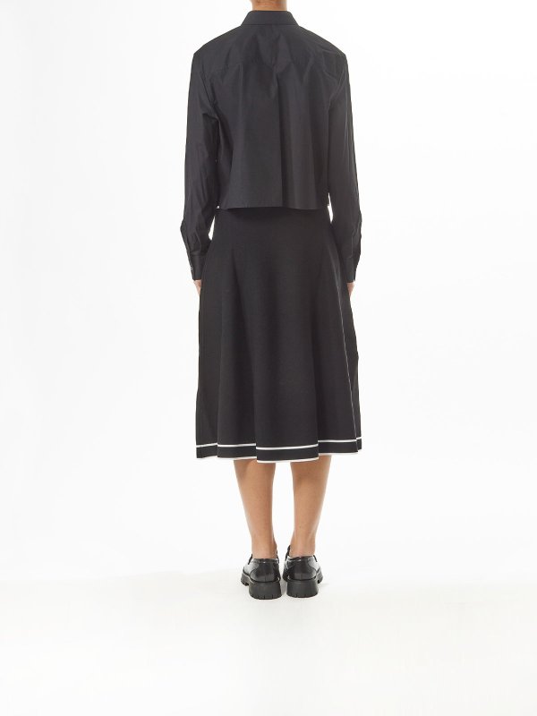 Karl Hem Signature Shirt shop online: KARL LAGERFELD