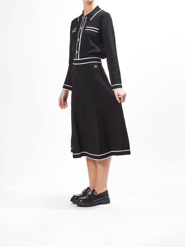 The Best Shops KARL LAGERFELD: gonne al ginocchio  e longuette - Elegante gonna a maglia