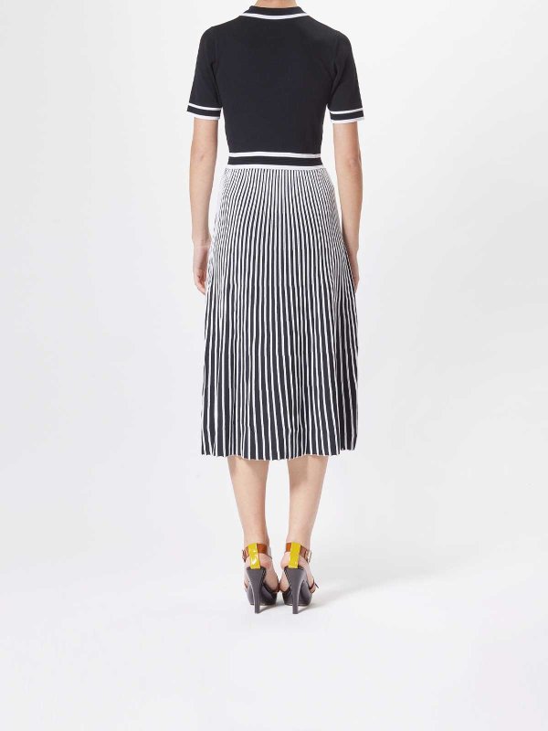 Pleated Knit Dress shop online: KARL LAGERFELD