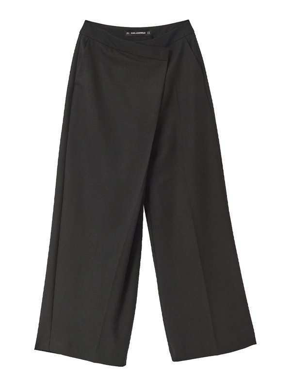 KARL LAGERFELD: casual trousers - Wrap Pants
