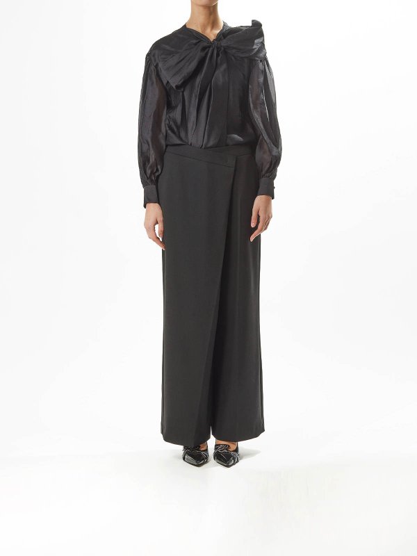 KARL LAGERFELD: casual trousers online - Wrap Pants