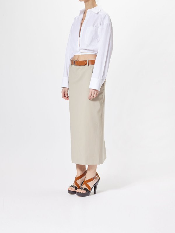 The Best Shops MOSCHINO: ニーレングススカート＆ミディ丈 - 膝丈/ミディスカート - ベージュ