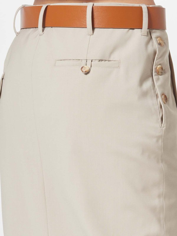 The Best Shops MOSCHINO: 膝丈/ミディスカート - ベージュ