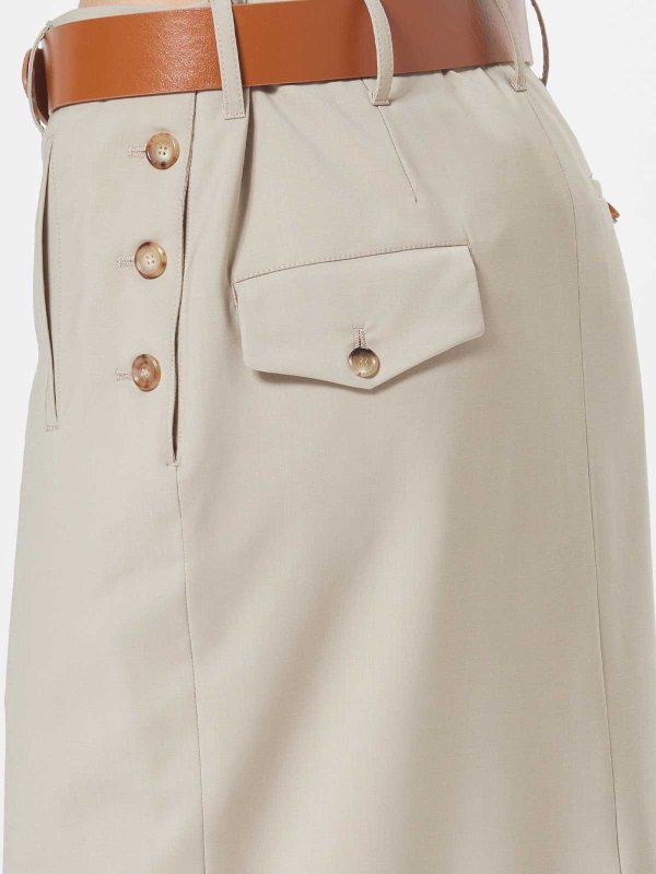 ニーレングススカート＆ミディ丈 shop online 膝丈/ミディスカート - ベージュ