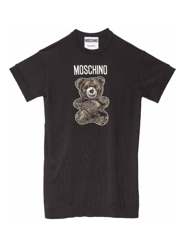 MOSCHINO: knee length dresses - Orsetto Adrian shirt dress