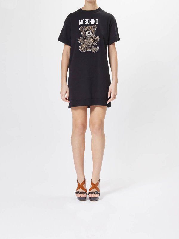 MOSCHINO: knee length dresses online - Orsetto Adrian shirt dress