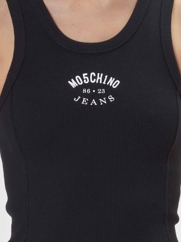 MOSCHINO JEANS buy online Logo rib dress