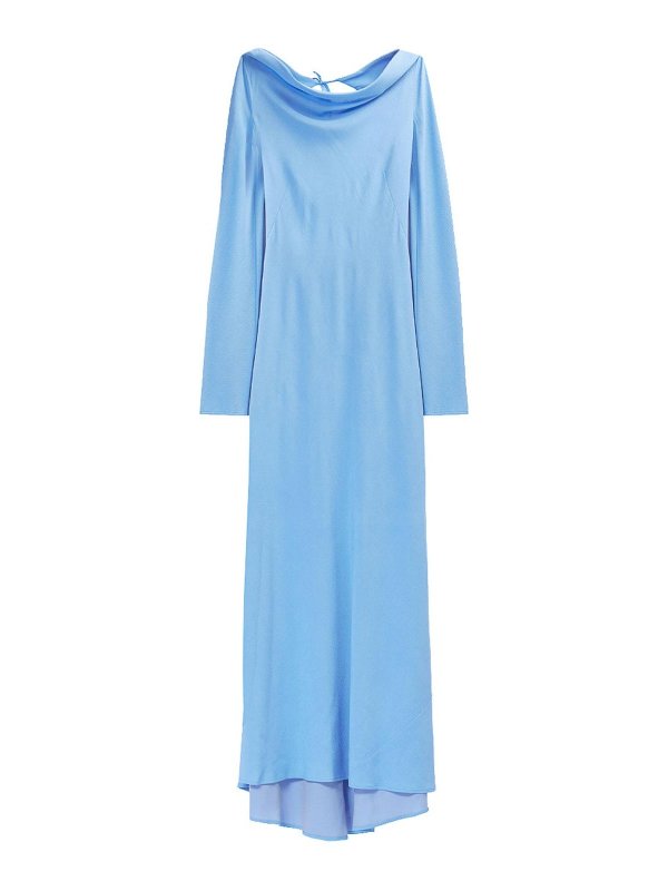MOSCHINO JEANS: maxi dresses - Long crack dress