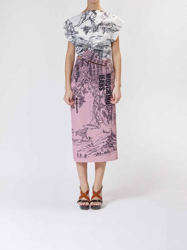 MOSCHINO JEANS: Knielange Kleider online - Knielanges Kleid - Bunt