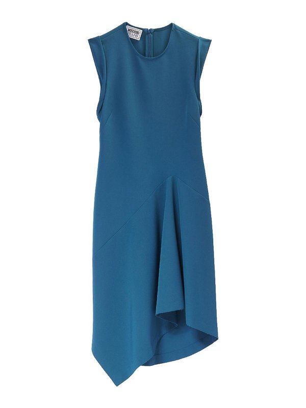 MOSCHINO JEANS: Robe longueur genou - Robe Au Genou - Bleu