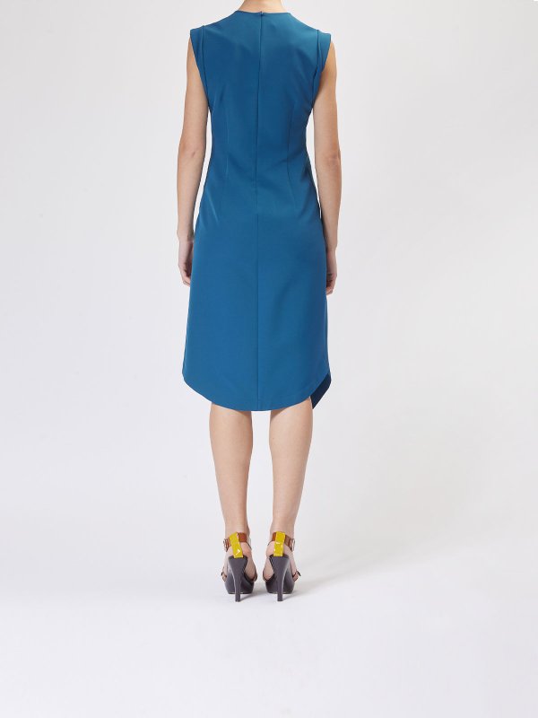 Robe Au Genou - Bleu shop online: MOSCHINO JEANS