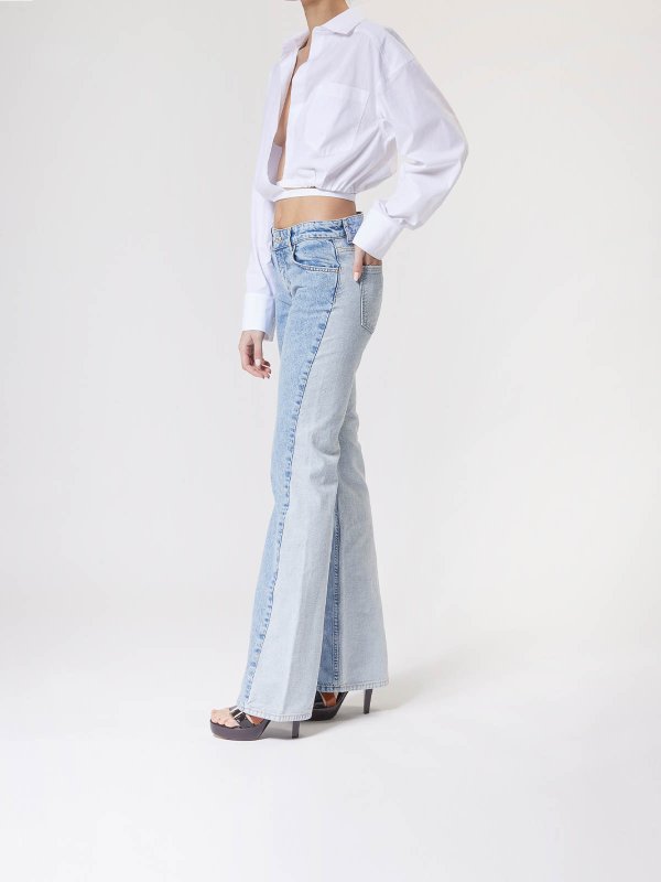 The Best Shops MOSCHINO JEANS: Bootcut - Bootcut Jeans - Blau