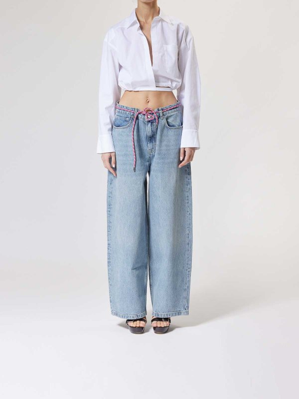 MOSCHINO JEANS: bootcut jeans online - Jeans Over 14 Oz Denim