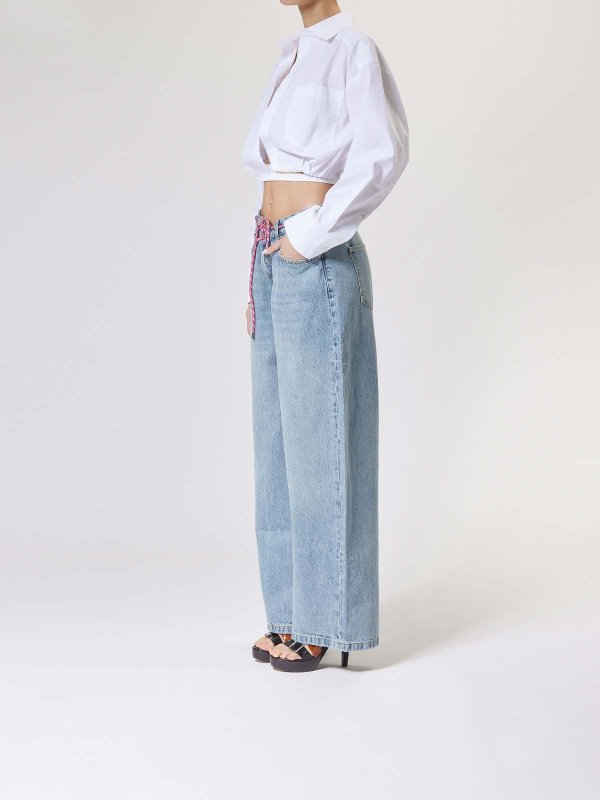 The Best Shops MOSCHINO JEANS: bootcut jeans - Jeans Over 14 Oz Denim