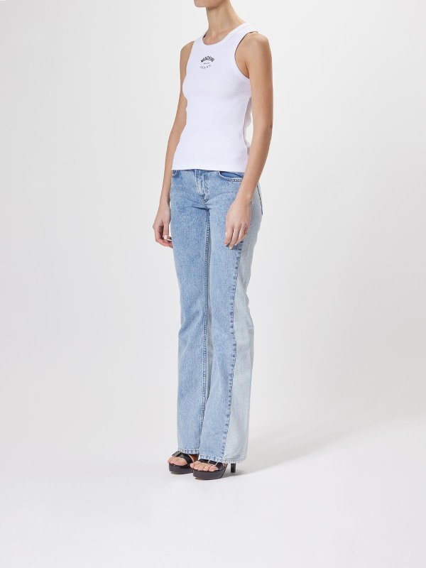 The Best Shops MOSCHINO JEANS: Tops und Tank Tops - Top - Weiß