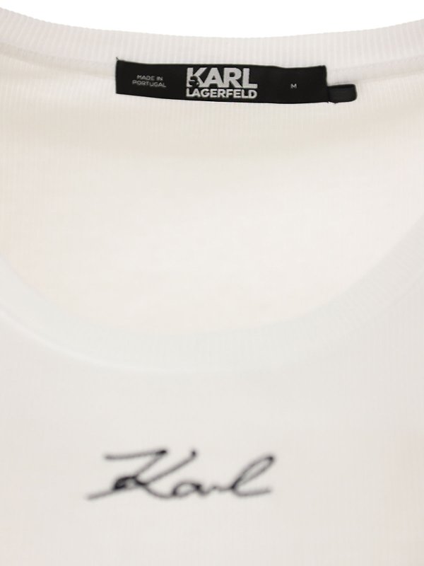 トップ/タンクトップ - 白 shop online: KARL LAGERFELD