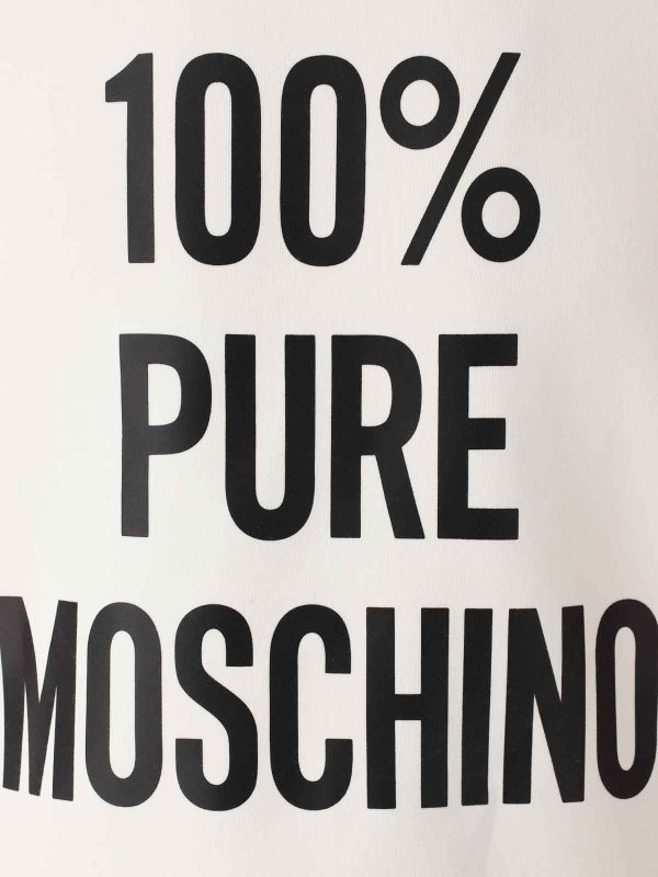 The Best Shops MOSCHINO: Sudaderas y suéteres - Sudadera - Blanco