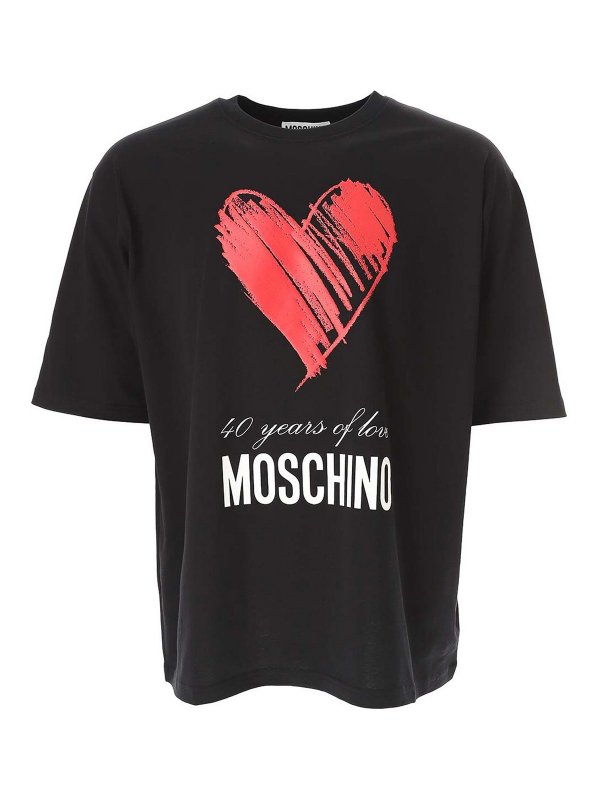 MOSCHINO: Tシャツ - Tシャツ - 黒
