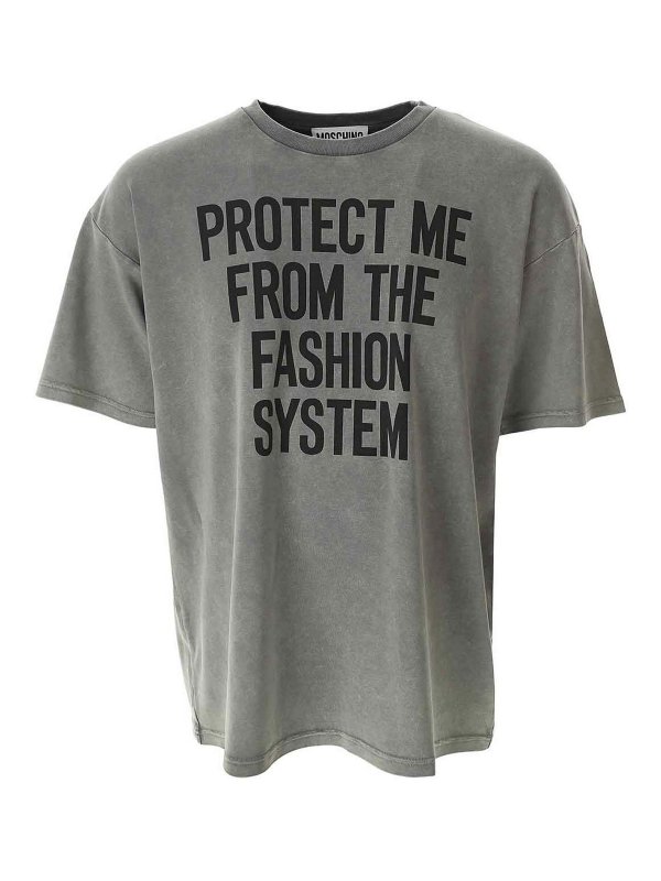 MOSCHINO: t-shirt - Proteggimi camicia