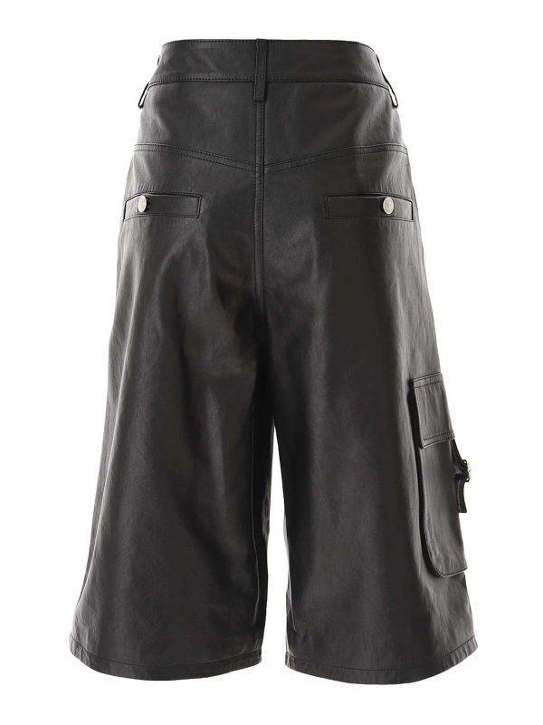 レザーパンツ - 黒 shop online: MOSCHINO JEANS
