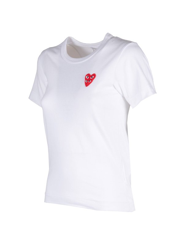 The Best Shops Comme des Garçons Play: T-shirts - T-Shirt - Weiß