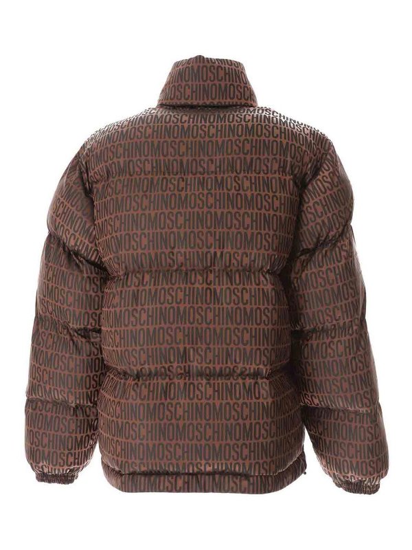 MOSCHINO: short coats online - Logo Duffle Coat