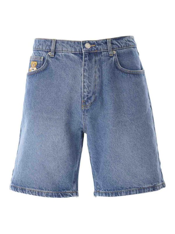 MOSCHINO: Trousers Shorts - Teddy Denim Shorts