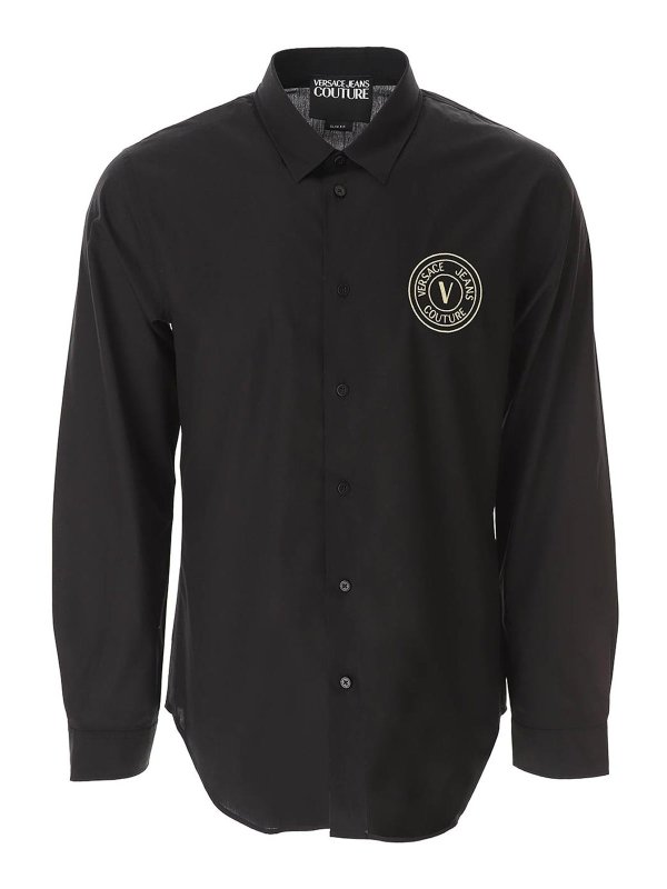 VERSACE JEANS: Chemises - Chemise - Noir